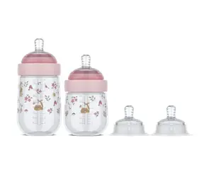 Little Dutch Dojčenské fľaše 165 ml + 240 ml + 2 cumlíky Fairy Garden