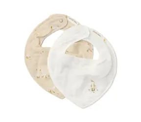 Little Dutch Podbradník bandana 2 ks Hus Newborn Naturals