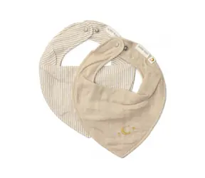 Little Dutch Podbradník bandana 2 ks Pure Soft Beige