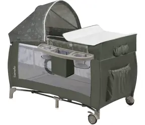 Lionelo Postieľka cestovná Sven PLUS Beige Olive / od 0 do 3 rokov / do 15 kg