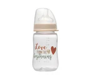 NIP Fľaša dojčenská PP široká silikón-M 260ml 0m+