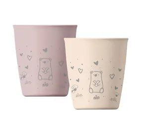 NIP NATURE line kalíšok 2ks ružová / od 12 mesiacov