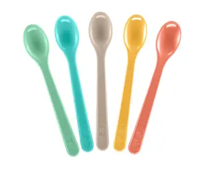 NIP Lyžička krátka 5ks mix farieb / od 4 mesiacov