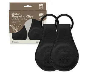 Sipo Magnetické klipy na kočík 2ks čierna