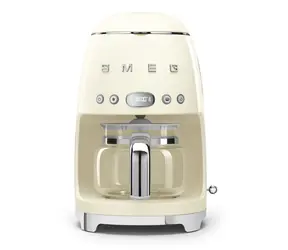 SMEG 50's Retro Style béžová / Kávovar na prekvapkávanú kávu / 1050 W / 1.4 l / až 4 šálky