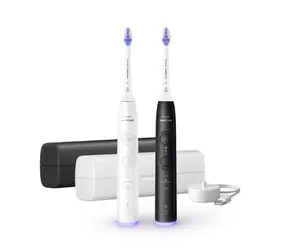 Zánovné - Philips Sonicare 6500 HX7419/01 Set zubných kefiek čierna & biela