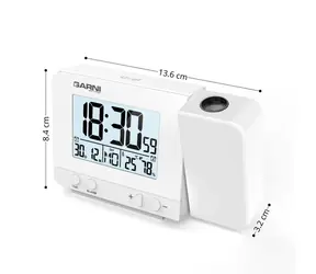 Garni 140W Digitálny budík s projekciou času a vnútornej teploty
