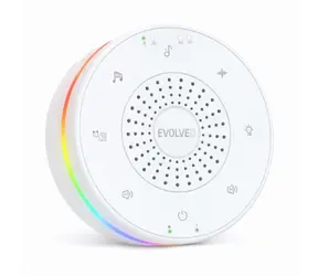 Evolveo NUBILOO - Uspávací modul s bielym šumom / uspávankami a farebným svetlom na dobrú noc