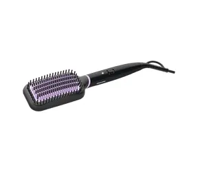 Rozbalené - Philips StyleCare Essential BHH880-00 Čierna / Vyhrievaná kefa na narovnanie vlasov / TermoProtect / rozbalené