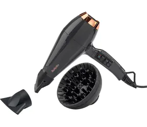 Babyliss 6719DE čierna / sušič vlasov / 2200 W / ionizácia / studený vzduch / difuzér / 3 teploty / 2 rýchlosti 