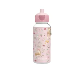Little Dutch Fľaša na pitie 400 ml Fairy Garden ružová