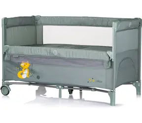 CHIPOLINO Postieľka cestovná so sklopnou bočnicou Relax Basil