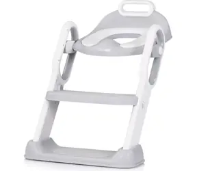 CHIPOLINO Záchodová doska s rebríkom Flippy Grey
