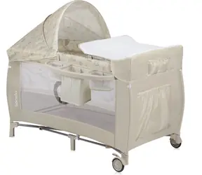 Lionelo Postieľka cestovná Sven PLUS Beige Latte / od 0 do 3 rokov / do 15 kg