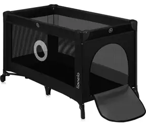 Lionelo Postieľka cestovná Stefi Black Carbon / od 0 do 3 rokov / do 15 kg