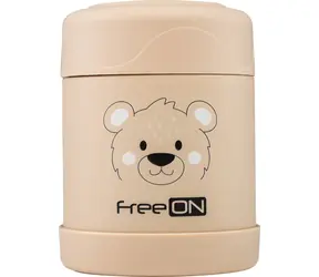 FreeON Termodóza na jedlo nerezová 350 ml / béžová