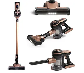 Adler AD 7044 2v1 bronzová / Tyčový vysávač / 250 W / 0.8 L / bezvreckový / 12000 Pa / 2200 mAh / 40 minút