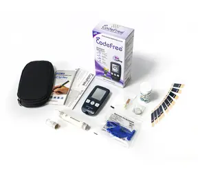 CELIMED SD-codefree Kompletná sada 01GC110 Glukomer / Prístroj + 10 prúžkov + odb. pero + 10 ihiel
