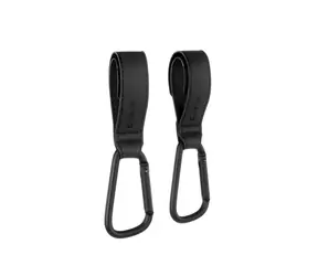 Rozbalené - Jané Úchyty na kočík čierna / Háčiky na kočík / 2 ks / hliník / nosnosť 5 kg / rozbalené