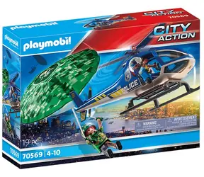 Playmobil® City Action 70569 Policajný vrtuľník: Prenasledovanie padáku / od 4 rokov