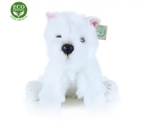 RAPPA Plyšový pes westík sediaci 30 cm / ECO-FRIENDLY / od 0 mesiacov