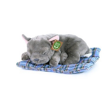 RAPPA Plyšový pes francúzsky buldoček ležiaci 23 cm / ECO-FRIENDLY / od 0 mesiacov