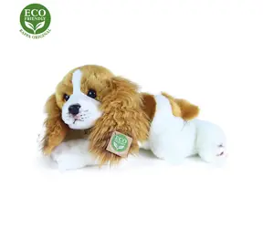 RAPPA Plyšový pes Kavalier King Charles španiel ležiaci 30 cm / ECO-FRIENDLY / od 0 mesiacov