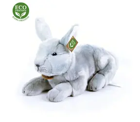 Rappa Plyšový králik ležiaci 33 cm / ECO-FRIENDLY / od 0 mesiacov