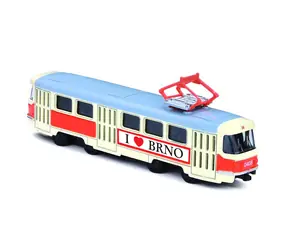 RAPPA Kovová česká retro električka 16 cm BRNO / od 3 rokov