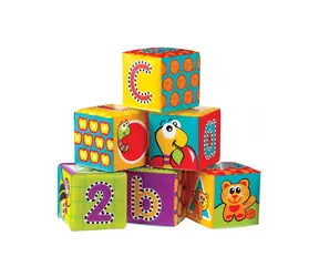 Playgro - Mäkké penové kocky nové 6ks / od 6 mesiacov