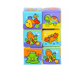 Playgro - Mäkké penové kocky / od 6 mesiacov