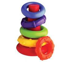 Playgro - Plastové navliekacie krúžky