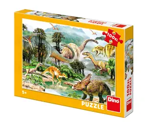 DINO Život dinosaurov - NOVÉ / 100 dielikov / XL / od 5 rokov