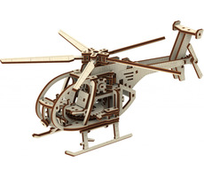 Wooden City 3D Puzzle Helikoptéra / 194 dielov / od 14 rokov