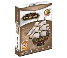 CubicFun 3D Puzzle Plachetnica HMS Victory / 189 dielov / Obtiažnosť:6