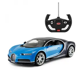 Rastar Bugatti Veyron Chiron modrá / RC Auto / 27 &amp; 40MHz / 1:14 / vek: 6+ / diaľkové ovládanie