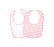 Playgro - Detský podbradník ružový - 2 ks / od 0 mesiacov