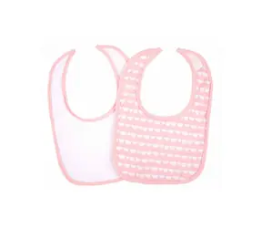 Playgro - Detský podbradník ružový - 2 ks / od 0 mesiacov