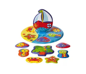 Playgro - Plávajúce puzzle do vane / od 6 mesiacov