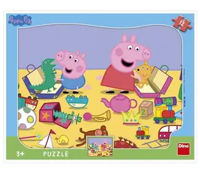 DINO Peppa PIG sa hrá /doskové tvary/12 dielikov/ od 3 rokov