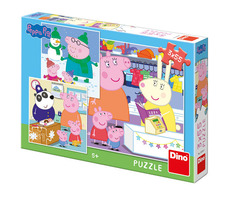 DINO Peppa Pig: Veselé popoludnie / 3x 55 dielikov / od 5 rokov