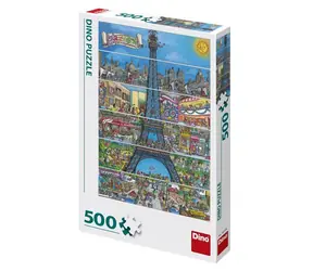 Dino Eiffelova veža kreslená / 500 dielikov / od 10 rokov
