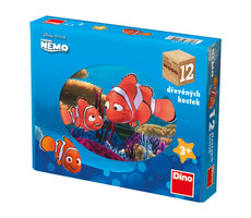 Dino Kocky Nemo / Kubus drevené kocky / 12 dielikov / od 3 rokov