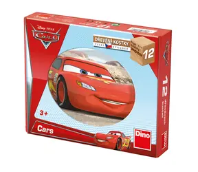 Dino Cars vo svete / Kubus drevené kocky / 12 dielikov / od 3 rokov