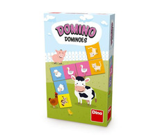 DINO Domino Zvieratká / Dĺžka hry: 15 min. / Počet hráčov: 2 / od 3 rokov