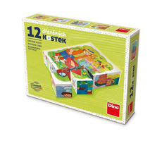 Dino Kocky Povolanie / Kubus drevené kocky / 12 dielikov / od 3 rokov