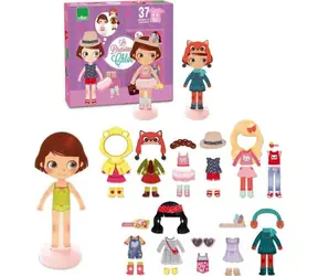 Vilac Magnetické obliekacie puzzle Chloe / od 3 rokov