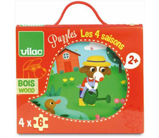 Vilac Drevené puzzle 4 obdobia / od 2 rokov