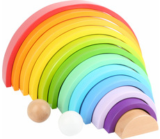 Small Foot Drevená skladacia dúha XL / od 12 mesiacov