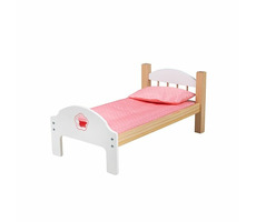 Bigjigs Toys Drevená postieľka pre bábiky / od 3 rokov
